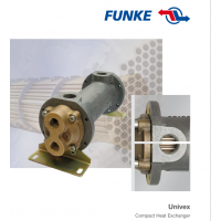 FUNKE 管殼式換熱器，主要用于冷卻液體，如潤滑油、以及通過飽和蒸汽加熱