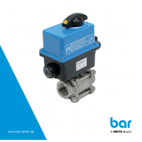 德國(guó)bar GmbH 2/2路電動(dòng)閥-EKIV型，帶電動(dòng)執(zhí)行器STV